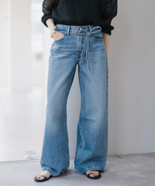 リーバイス×スピックアンドスパン　ワイドデニムパンツ Spick＆Span ジーンズ デニム デニムパンツ LEVI'S/リーバイス