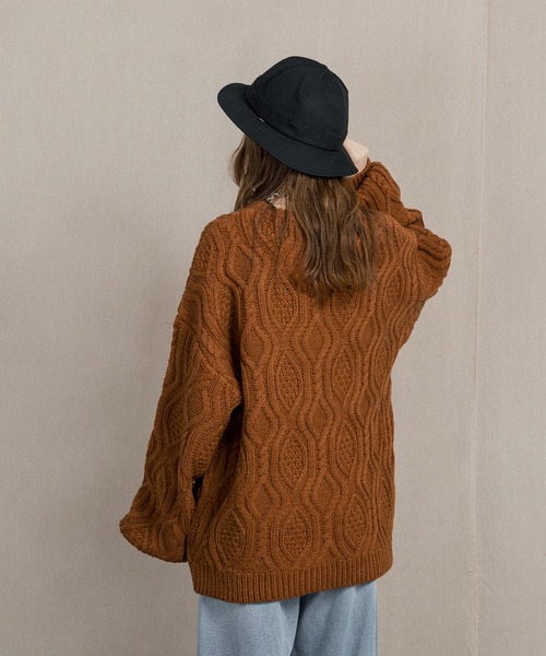 「MUHET」 長袖ニット MEDIUM アイボリー レディース_画像3