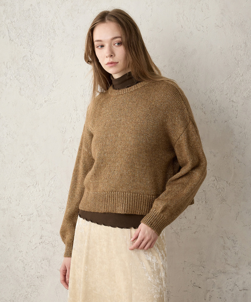 「LE SOUK HOLIDAY」 長袖ニット L ブラック レディース_画像2