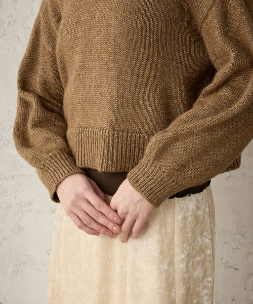 「LE SOUK HOLIDAY」 長袖ニット L ブラック レディース_画像8