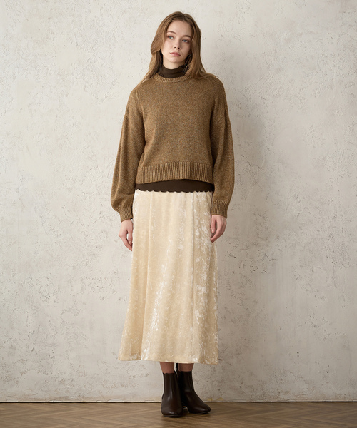 「LE SOUK HOLIDAY」 長袖ニット L ブラック レディース_画像9