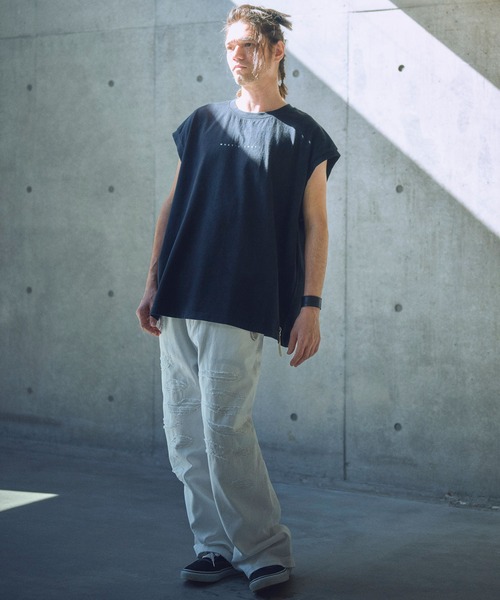tシャツ ADAMPATEK/paranoid sleeveless/パラノイドプリントノースリーブ(AP2514024) レディース メンズ ADAM PATEK tシャツ ADAMPATEK/paranoid sleeveless/パラノイド