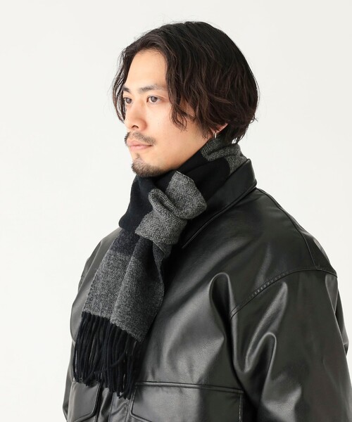 B：MING by BEAMS（ビーミング by ビームス） マフラー ボーダー