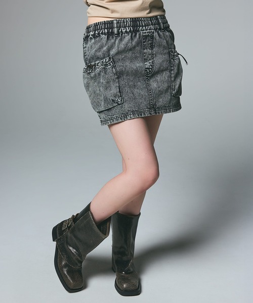 X-girl デニムスカート DENIM EASY MINI SKIRT : ZOZOTOWN Yahoo