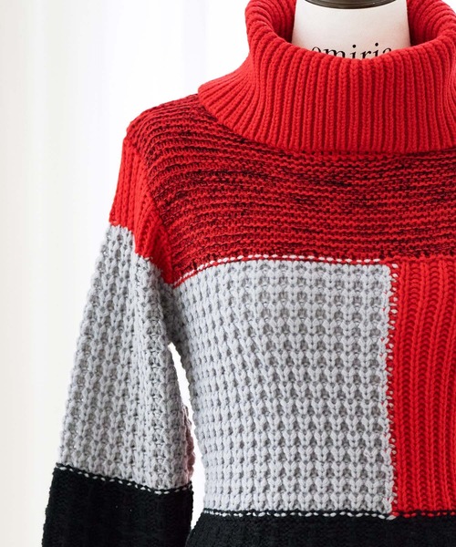 「emiriawiz」 ニットワンピース MEDIUM ピンク レディース_画像5