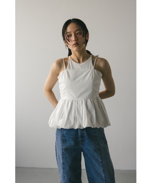 STYLEMIXER ブラウス シャツ ペプラムキャミトップ レディース