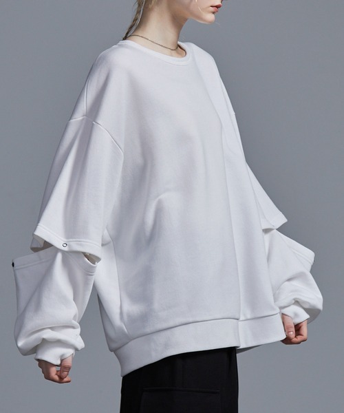 「Loose/ルース」 スウェットカットソー X-SMALL ブラック メンズ