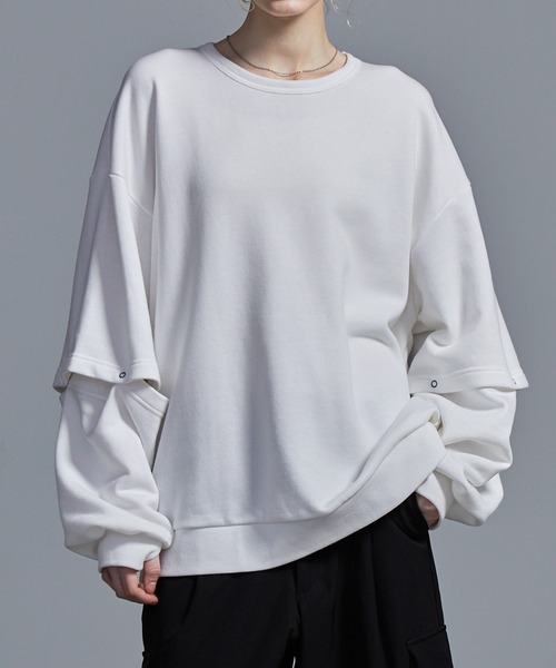 「Loose/ルース」 スウェットカットソー X-SMALL ブラック メンズ