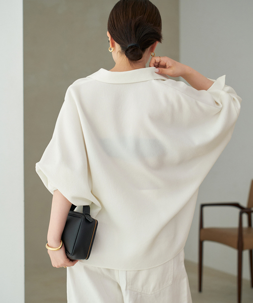 ブラウス シャツ 「追加」ETTE SKIPPER ブラウス レディース plage ブラウス シャツ 「追加」GEORGETTE SKIPPER レディース