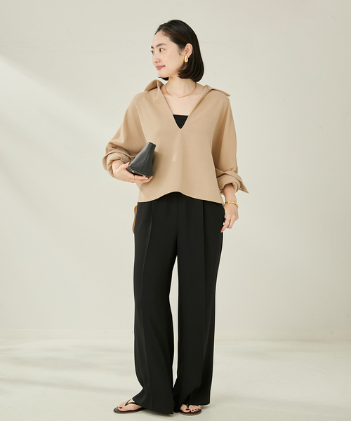 ブラウス シャツ 「追加」ETTE SKIPPER ブラウス レディース plage ブラウス シャツ 「追加」GEORGETTE SKIPPER レディース