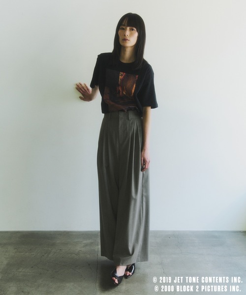 ADAM ET ROPE アダムエロぺ　コットンTシャツシャツ&amp;ロングスカート ロングスリーブコットンTシャツ｜アダムエロペの通販｜&mall（アンド