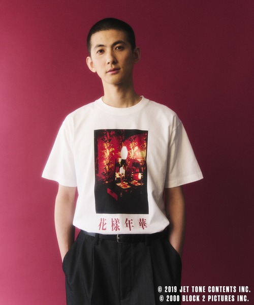 Flower サイン入りTシャツ ADAM ET ROPE' tシャツ 「花様年華 25周年 × 10Culture for ROPE