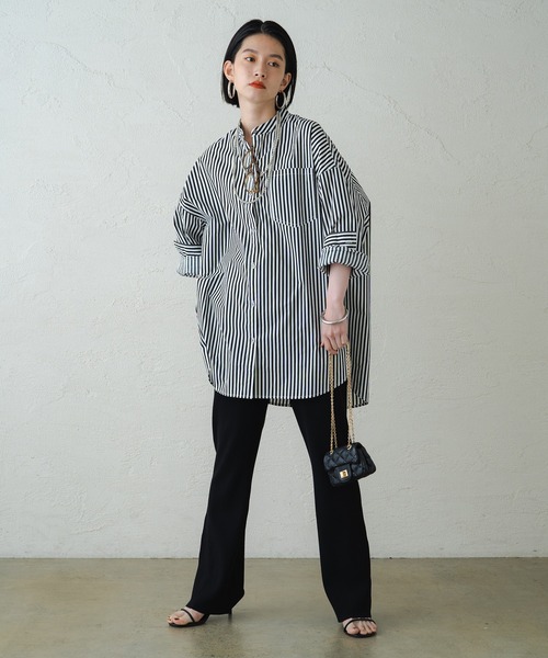 「LOUNGEDRESS」 長袖ブラウス FREE ブラック レディース Loungedress 「LOUNGEDRESS」 長袖ブラウス FREE ブラック