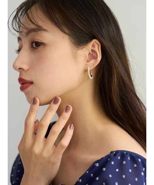 SNIDEL ピアス パールバリエピアス レディース : ZOZOTOWN Yahoo