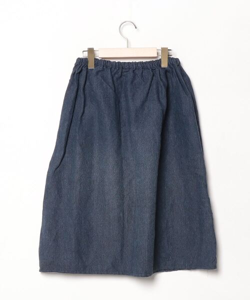 「fog linen work」 スカート - ネイビー レディース_画像2