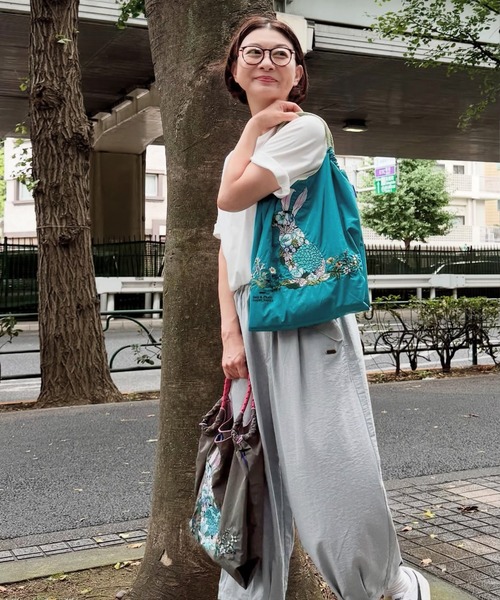 SUPER HAKKA トートバッグ SUPER HAKKA×Ball＆Chain 花うさぎ