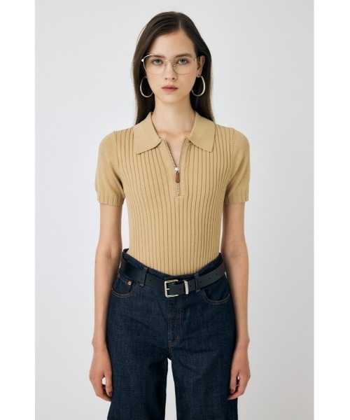 MOUSSY（マウジー） ポロシャツ ポロ HALF ZIP CLASSIC ポロトップス