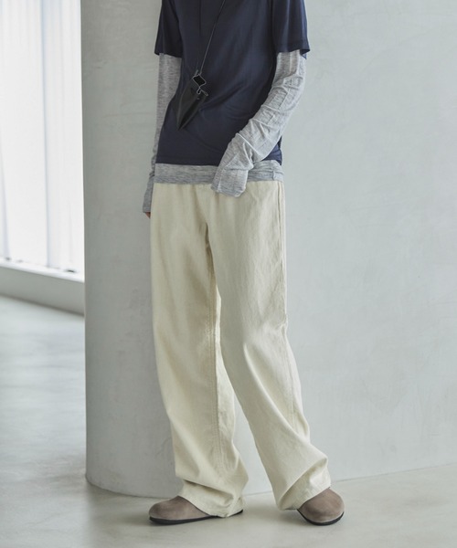 feepur パンツ 「4size展開」コーデュロイワイドストレート