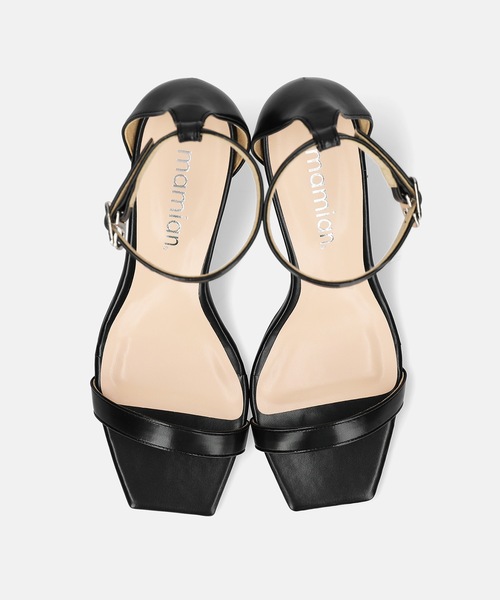 「MAMIAN」 ヒールサンダル L シルバー レディース_画像3