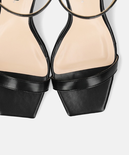 「MAMIAN」 ヒールサンダル L シルバー レディース_画像4