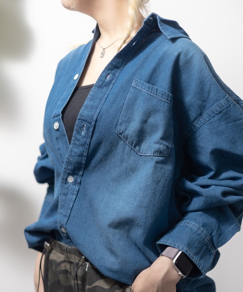 シャツ 6.5oz ライトデニムシャツ メンズ レディース : ZOZOTOWN Yahoo