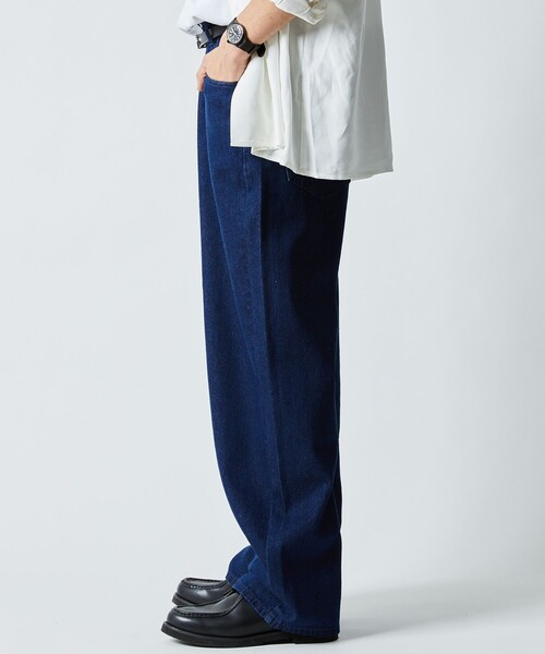 「FREAK'S STORE」 デニムパンツ LARGE ブラウン メンズ