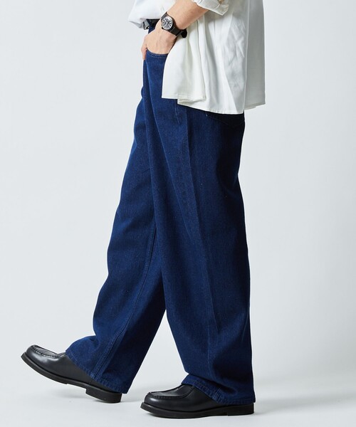 「FREAK'S STORE」 デニムパンツ LARGE ブラウン メンズ