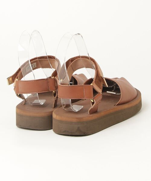 「SUICOKE」 フラットサンダル 24cm ブラウン レディース_画像2