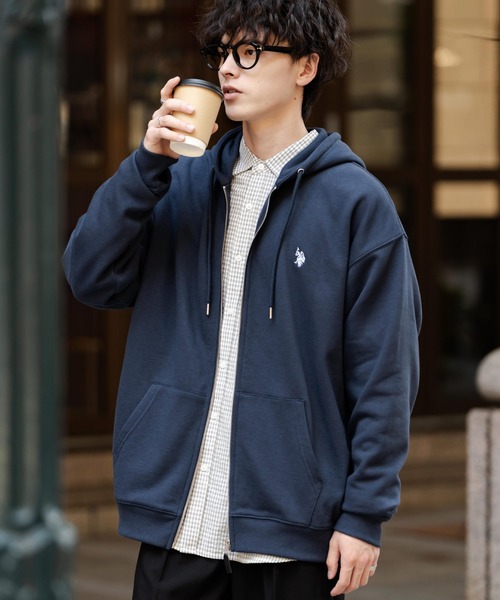 U.S. POLO ASSN.（ユーエスポロアッスン） パーカー オーバーサイズ裏