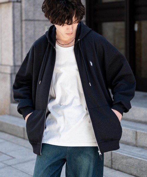 U.S. POLO ASSN.（ユーエスポロアッスン） パーカー オーバーサイズ裏