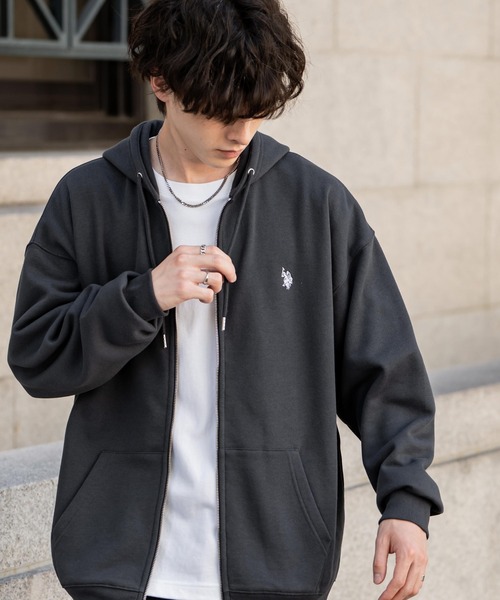 U.S. POLO ASSN.（ユーエスポロアッスン） パーカー オーバーサイズ裏
