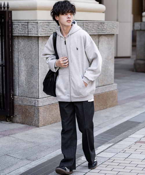 U.S. POLO ASSN.（ユーエスポロアッスン） パーカー オーバーサイズ裏