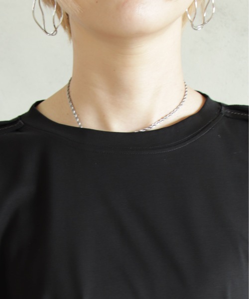 「BITTOKO」 半袖Tシャツ FREE ネイビー レディース_画像8