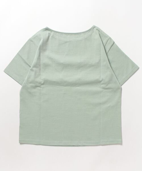 「INED CLARO」 半袖Tシャツ フリー ライトグリーン レディース_画像2