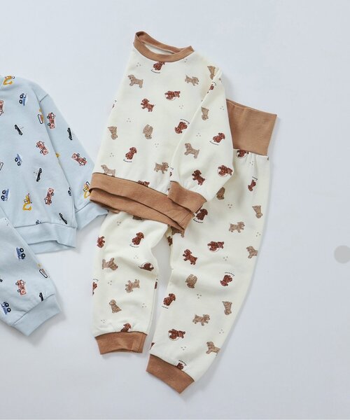 apres les cours（アプレレクール） パジャマ トイプードル・くるま柄