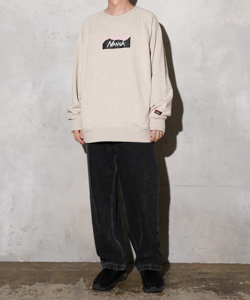NANGA（ナンガ） トレーナー スウェット ECO HYBRID BOX LOGO