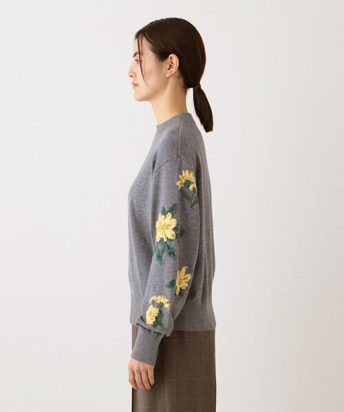 「Afternoon Tea」 長袖ニット MEDIUM ネイビー レディース_画像2
