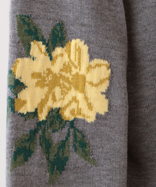 「Afternoon Tea」 長袖ニット MEDIUM ネイビー レディース_画像3