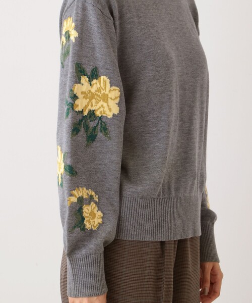 「Afternoon Tea」 長袖ニット MEDIUM ネイビー レディース_画像4