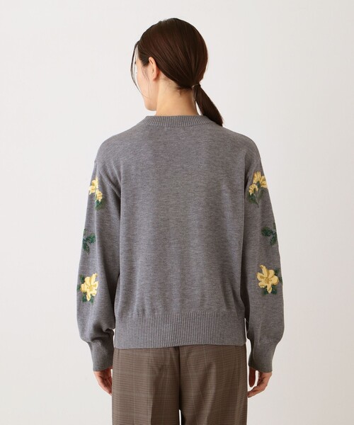 「Afternoon Tea」 長袖ニット MEDIUM ネイビー レディース_画像5