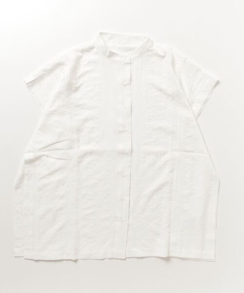 「terrace」 半袖ブラウス MEDIUM オフホワイト レディース_画像2