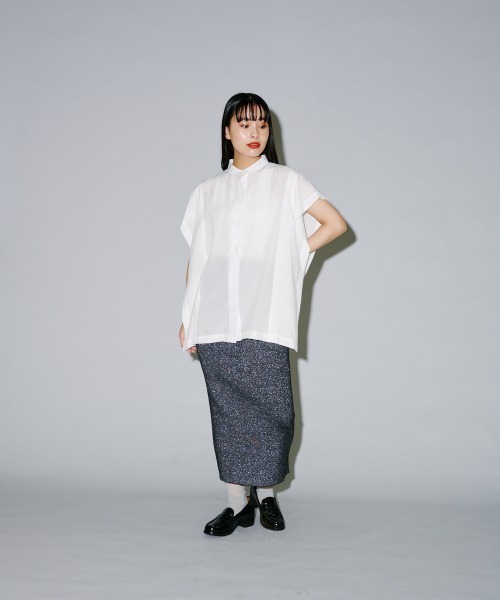 「terrace」 半袖ブラウス MEDIUM オフホワイト レディース_画像3