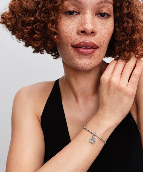 PANDORA（パンドラ） チャーム オパールセント スノーフレーク ダブル