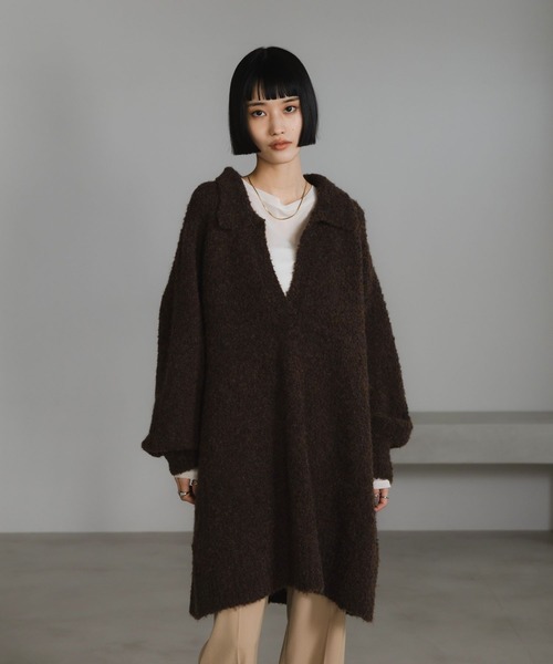 LOWRYS FARM(ローリーズファーム) ワンピース スキッパーニットミニ LOWRYS FARM(ローリーズファーム) ワンピース スキッパーニットミニ