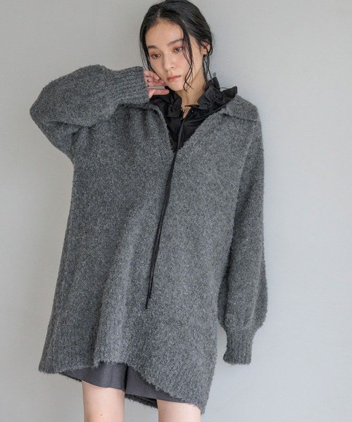 LOWRYS FARM（ローリーズファーム） ワンピース スキッパーニットミニ