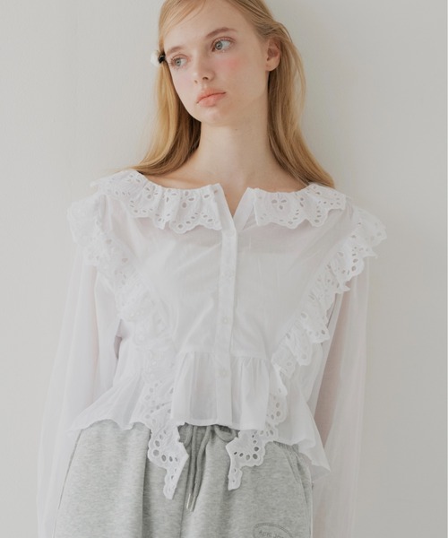 April Jane ブラウス シャツ ヴィンテージレースブラウス レディース