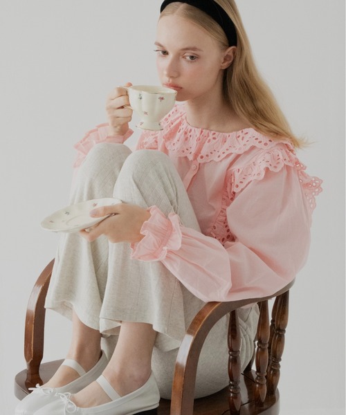 vintage  レース ブラウス トップス April Jane ブラウス シャツ ヴィンテージレースブラウス レディース