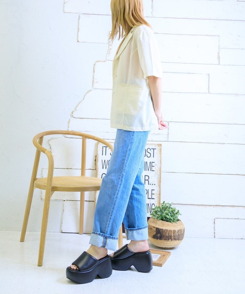 「attagirl」 ミュール M イエロー レディース_画像8