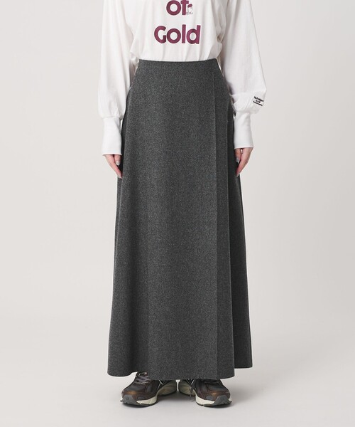 BEAUTY＆YOUTH UNITED ARROWS スカート 毛ポリエステル フランネル