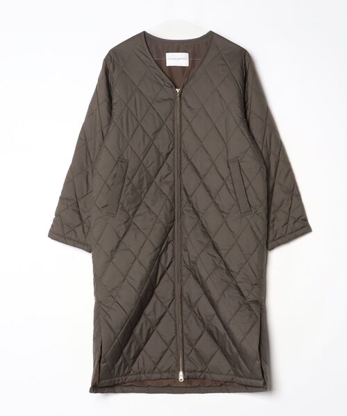 美品　UNITED ARROWS ノーカラーコート 36 UNITED ARROWS（ユナイテッドアローズ） ノーカラーコート 36 ブラウン